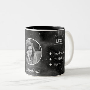 Douane Foto & Naam Leeuw Zodiac Stevige Mok