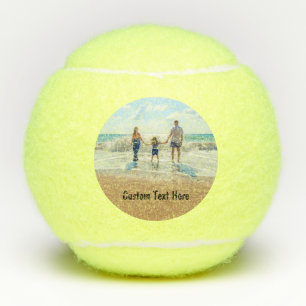 Douane Foto Tennisballen Uw Foto's en Tekst