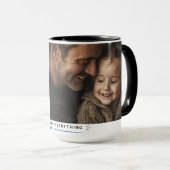 Douane foto Vaderdag cadeau mok - Beste papa ooit (Voorkant rechts)