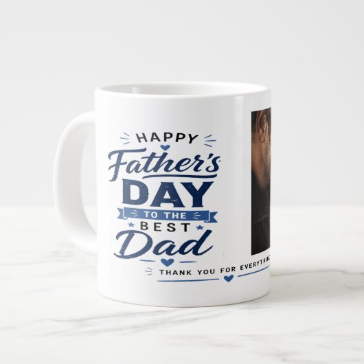 Douane foto Vaderdag cadeau mok - Beste papa ooit (Links)