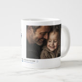 Douane foto Vaderdag cadeau mok - Beste papa ooit (Voorkant rechts)