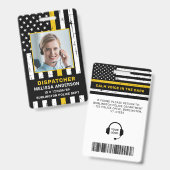 Douane Fotopolitie Afdeling 911 Verzender ID B Badge (Voor- en achterkant)