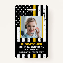 Douane Fotopolitie Afdeling 911 Verzender ID B Badge