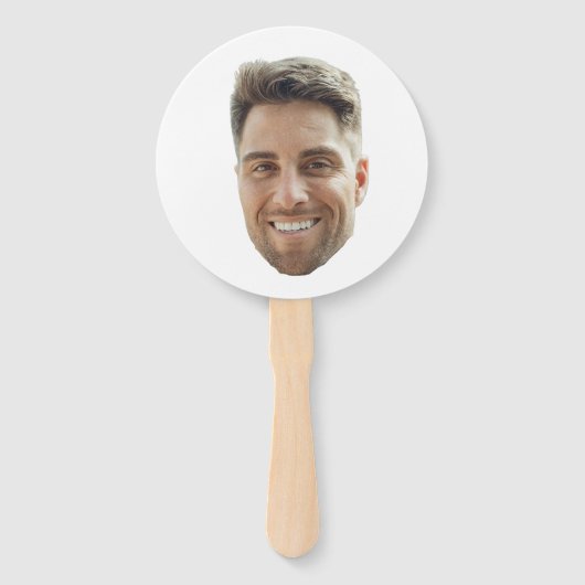Douane Gezicht Bachelorette Handventilator Handwaaier (Voorkant)