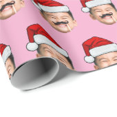 Douane Gezicht Inpakpapier | Kerstman Hoed Cadeauv (Rol Hoek)