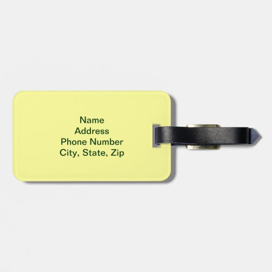 Douane glasslieren van het Bagagelabel van het Geb (Achterkant horizontaal)