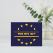 DOUANE GOLDEN STARS briefkaart (Staand voorkant)