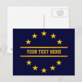 DOUANE GOLDEN STARS briefkaart (Voorkant / Achterkant)