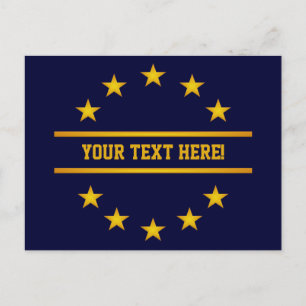 DOUANE GOLDEN STARS briefkaart