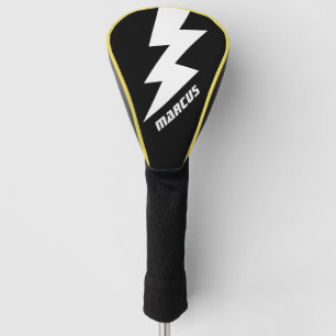 Douane golf driver hoes met bliksem logo golfheadcover