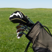 Douane golf driver hoes met bliksem logo golfheadcover (Insitu)