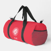 Douane Golf Monogram Rode Reis Gym Tas (Rechterhoek)