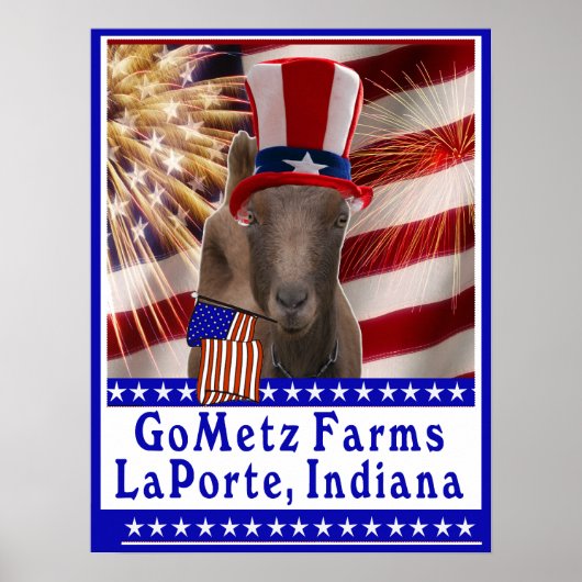 DOUANE GOMETZ-BOERDERIJEN PATRIOTISCH POSTER (Voorkant)