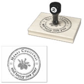 Douane grote rubberen stempel met gepersonaliseerd (Gestempeld)