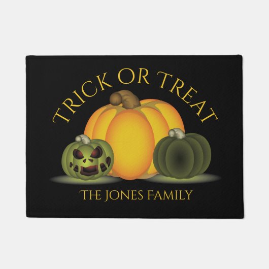 Douane Halloween Doormat met pompoenen Deurmat (Voorkant)