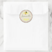 Douane Homemade Limoncello Italiaanse vlag Tricolo Ronde Sticker (Tas)