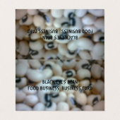 DOUANE HORIZONTAAL GEVOEGD VISITEKAARTJE (Buitenkant ongevouwen)