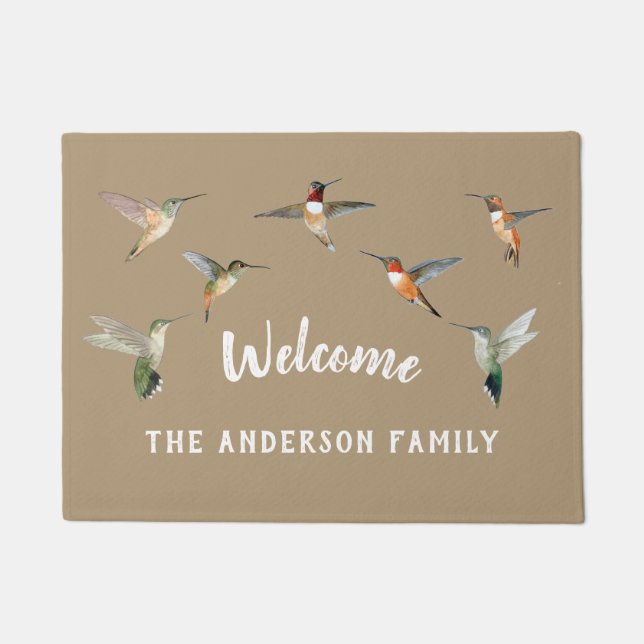 Douane Hummingbird Doormat Deurmat (Voorkant)