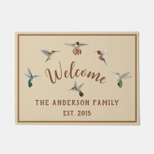 Douane Hummingbird Doormat Deurmat (Voorkant)