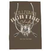 Douane Hunter NAME Deer Trophy Rifle Hunting Club Medium Cadeauzakje (Voorkant)