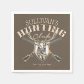 Douane Hunter NAME Deer Trophy Rifle Hunting Club Servet (Voorkant)