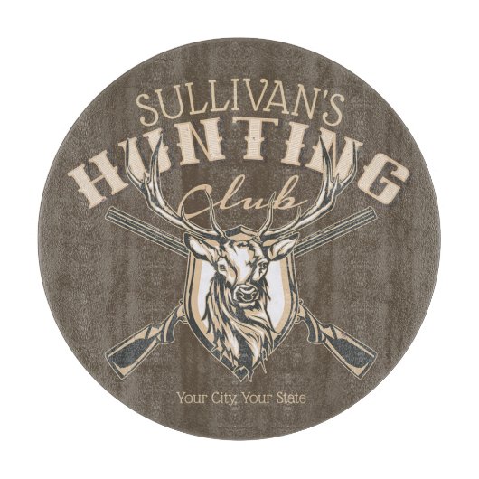 Douane Hunter NAME Deer Trophy Rifle Hunting Club Snijplank (Voorkant)