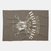 Douane Hunter NAME Deer Trophy Rifle Hunting Club Theedoek (Horizontaal)