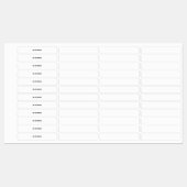 DOUANE IJZER OP ETIKETTERS LABELS (Vel)