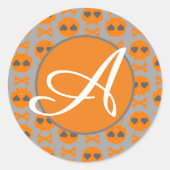 DOUANE INITIAAL HALLOWEEN STICKER (Voorkant)