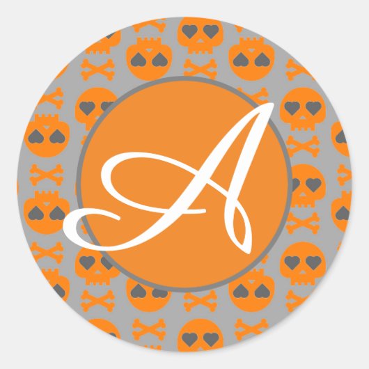 DOUANE INITIAAL HALLOWEEN STICKER (Voorkant)