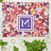 DOUANE Initiaal - Rood Waterverf Theedoek (Gevouwen)