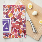 DOUANE Initiaal - Rood Waterverf Theedoek (Quarter Fold)