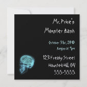 DOUANE INVITES - Blue Neon Side Uitzicht X-ray Sku Kaart (Achterkant)