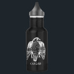 DOUANE IT-peregrine WIT-lijntekening aanpassen Waterfles<br><div class="desc">Deze felle valk van de drukte past beide zijden van de waterfles aan,  past deze aan met jouw naam of initialen. Bekijk mijn winkel voor meer kleuren en andere overeenkomende objecten zoals T-shirts,  stickers en nog veel meer!</div>