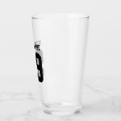 Douane jersey nummer en naam sport bier glas (Links)