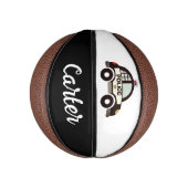 Douane-kind basketbal met schattige politieauto's (Verticaal)