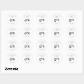 Douane kleine batch bakkerij appel taart ronde sti sticker (Vel)