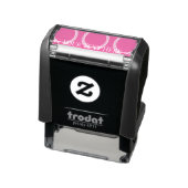 Douane Kleur Fuchsia Zelfinkende Rubber Stempel (Product)