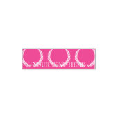 Douane Kleur Fuchsia Zelfinkende Rubber Stempel (Design)