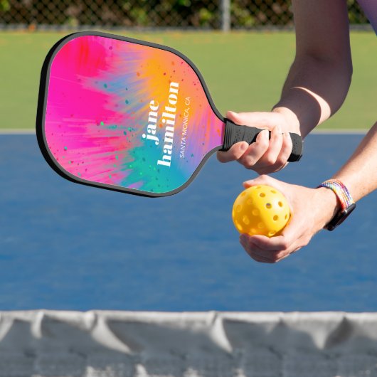 Douane Kleurrijke Pickleball Paddle (Insitu)