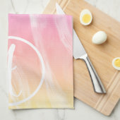 DOUANE kleurrijke regenboogpenselen Abstract Theedoek (Quarter Fold)