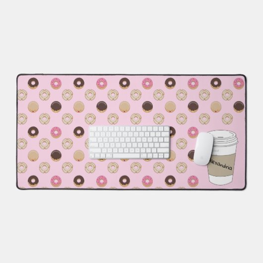 Douane koffiebeker Holey Doughnoten Bureaumat (Keyboard & Muis)