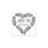 Douane, Koppels, Hartvormige krans. Rubberstempel (Afrduk)