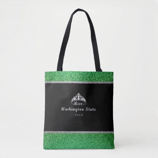 Douane Kroon Aangepaste Titel Tote Bag (Voorkant)