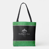 Douane Kroon Aangepaste Titel Tote Bag (Achterkant)