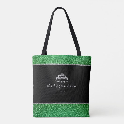 Douane Kroon Aangepaste Titel Tote Bag (Achterkant)