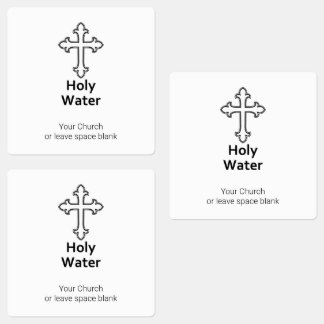 Douane-kruis Heilige Water Labels