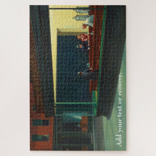 Douane kunst, "Nighthawks" door Edward Hopper, 194 Legpuzzel (Verticaal)
