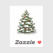 DOUANE KUSTVINYLSTICKER : CHRISTMAS TREE STICKER (Vel)