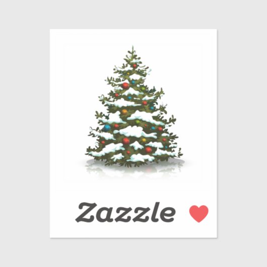 DOUANE KUSTVINYLSTICKER : CHRISTMAS TREE STICKER (Vel)
